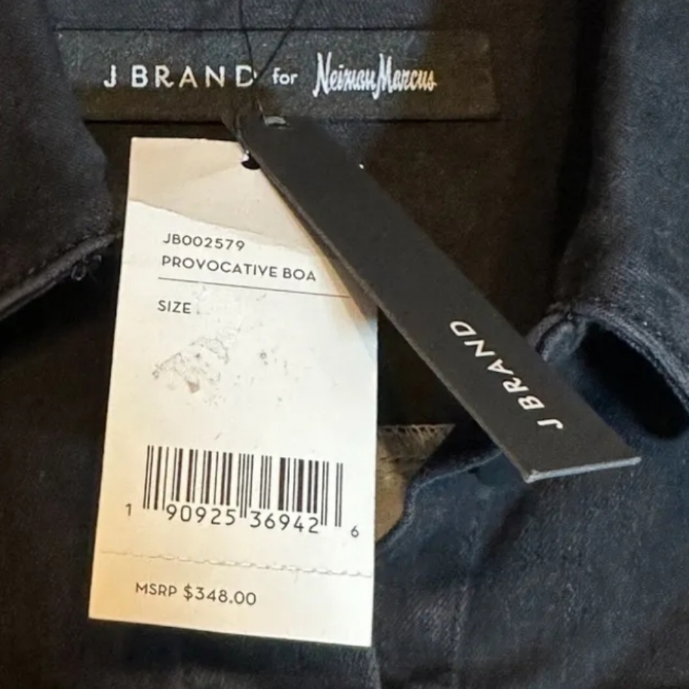 JBrand for Neiman Marcus Harlow Provocative Boa Jacket NWT - Picture 5 of 13